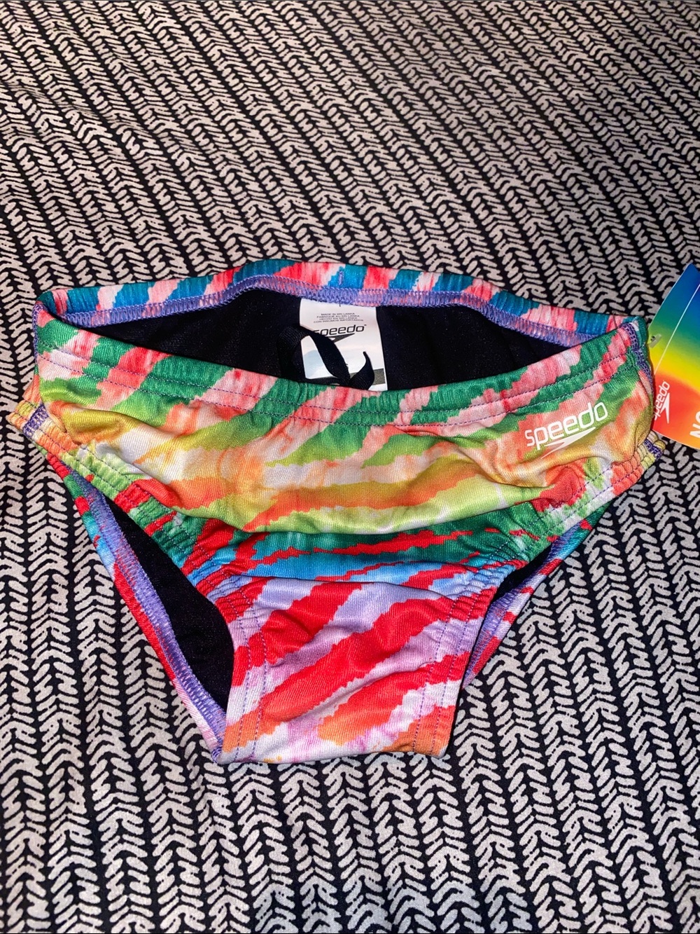 Speedo Multicolor Tie-Dye Swim Briefs